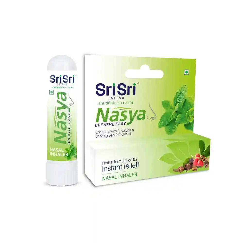 Sri Sri Tattva Nasya Inhaler - Breathe Easy | Provides Instant Relief From Blocked Nose | 0.5 Ml