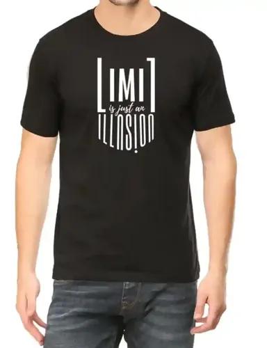 Limit is just an illusion - Men's regular fit Black t-shirt