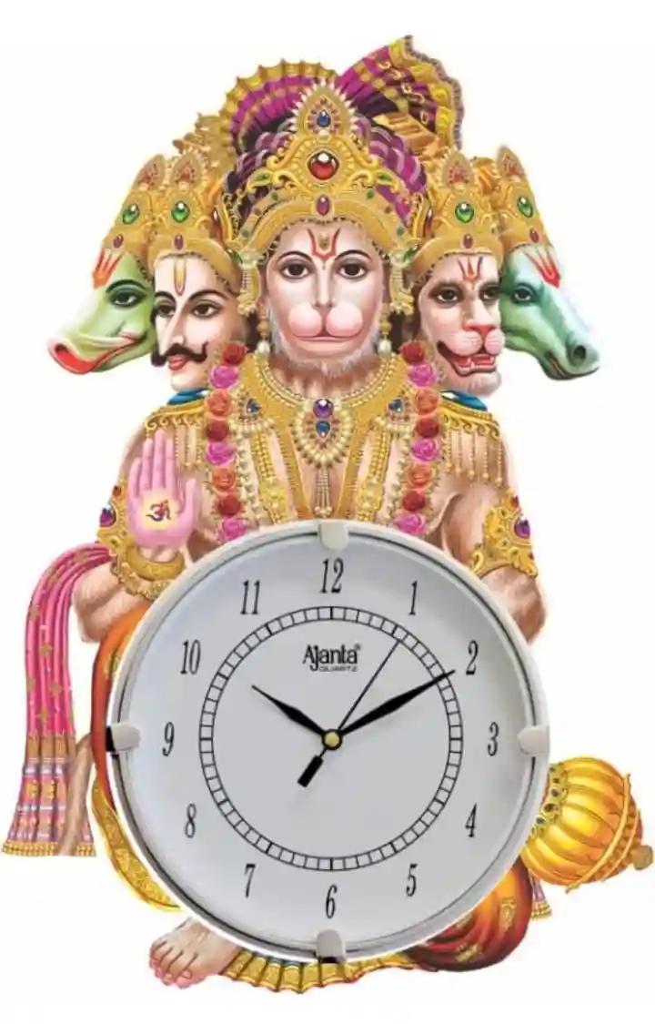 Lord Hanuman Design Antique Piece of Wall Clock