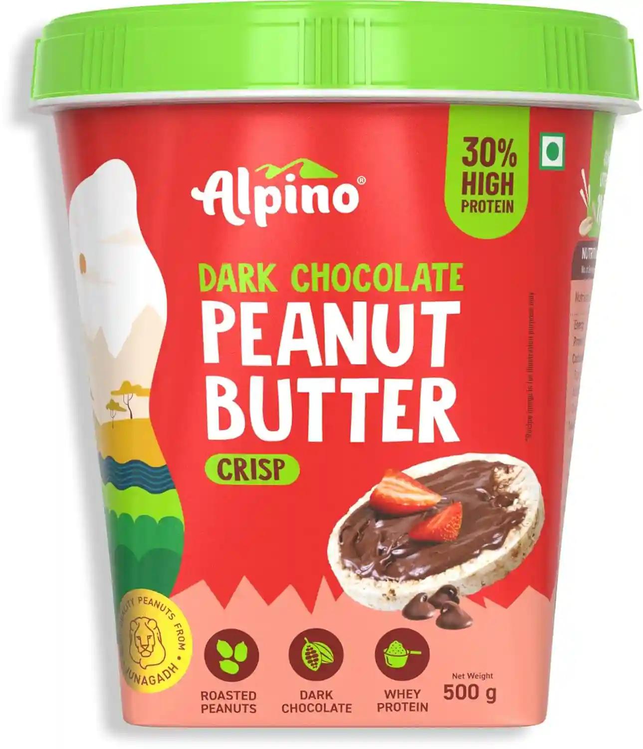 Alpino Health Foods High Protein Natural and Dark Chocolate Peanut Butter Combo