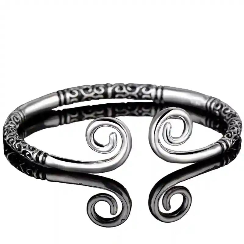 Silver Kada with Intricate Design