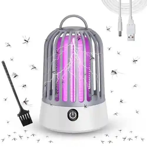 KHUSHIYA ENTERPRISE Dirty Bug Killer Mosquito Repellent Lamp with USB Charging Port, Suitable for Home and Office Indoor and Outdoor(Fly Mosquito_Trap)Grey