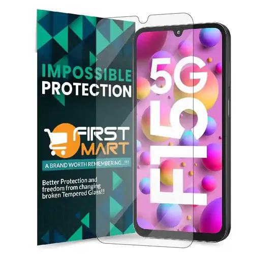 FIRST MART Screen Protector for Samsung Galaxy F15 5G / Samsung M15 5G / Samsung A15 5G Impossible Fiber Case Friendly Screen Protection & Installation Kit (Crystal Clear)