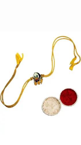 Donald Duck Design Twisted Thread Rakhi