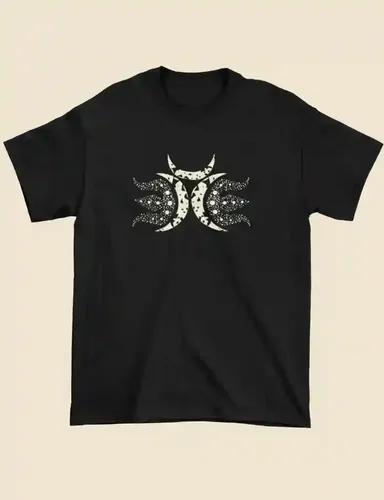 Sacred Symbols (Shiva)-Unisex Regular Fit Black T-shirt - S