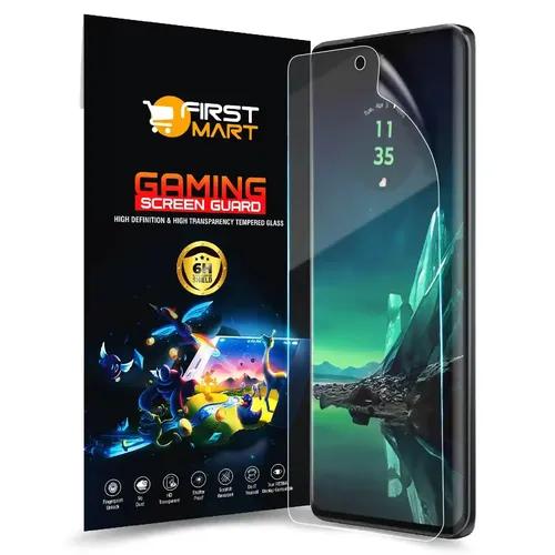 FIRST MART Screen Protector for Motorola Edge 40 Neo - Nanofiber Unbreakable Membrane Case Friendly Full Edge to Edge Screen Coverage & Installation Kit (Gaming Clear)