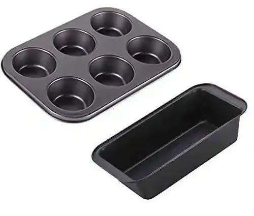 Perfect Pricee 6 Slot Non Stick Aluminium Bread Loaf Baking Tray Mould