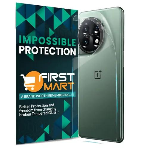 FIRST MART Screen Protector for Oneplus 11 5G - Edge to Edge Back 4 Layer Ultra Thin Unbreakable Membrane - Case Friendly Screen Coverage & Installation Kit (Crystal Clear)