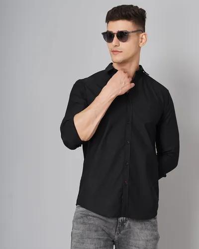 Black Delta Solid Shirt - L (40)