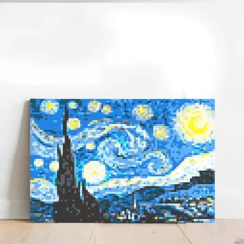 Starry Nights Pixel Art Without Frame - Medium