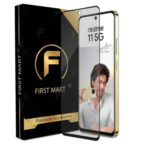 FIRST MART Matte Tempered Glass for Realme 11 5G / Realme Narzo 60X / Nord CE 3 5G with Edge to Edge Coverage and Easy Installation Kit, Pack of 1, Matte Finish