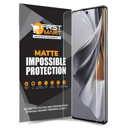 FIRST MART Screen Protector for Oppo Reno 10 Pro 5G - Nano Fiber Unbreakable Membrane Case Friendly Full Edge to Edge Screen Coverage & Installation Kit (Matte)