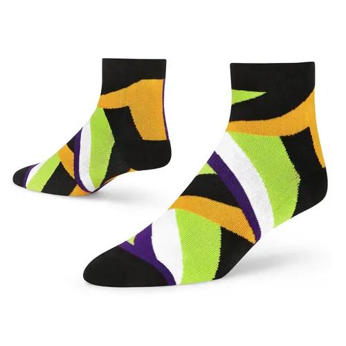 DYNAMOCKS Men's and Women's Combed Cotton Ankle Length Socks (Pack of 1) (Multicolour, Free Size)_Exotic