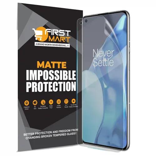 FIRST MART Screen Protector for OnePlus 9 Pro 5G - Nanofiber Unbreakable Membrane Case Friendly Full Edge to Edge Screen Coverage & Installation Kit (Matte)