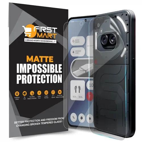 FIRST MART Screen Protector for Nothing 2A 5G - Edge to Edge Front and Back 4 Layer Ultra Thin Unbreakable Membrane - Case Friendly Screen Coverage & Installation Kit (Matte)