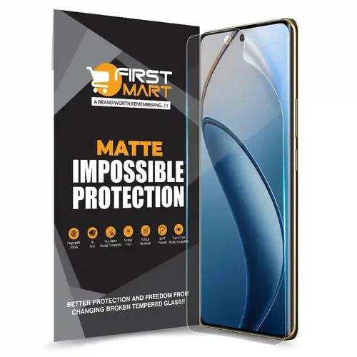 FIRST MART Screen Protector for Realme 12 Pro Plus 5G - Nano Fiber Unbreakable Membrane Case Friendly Full Edge to Edge Screen Coverage & Installation Kit (Matte)