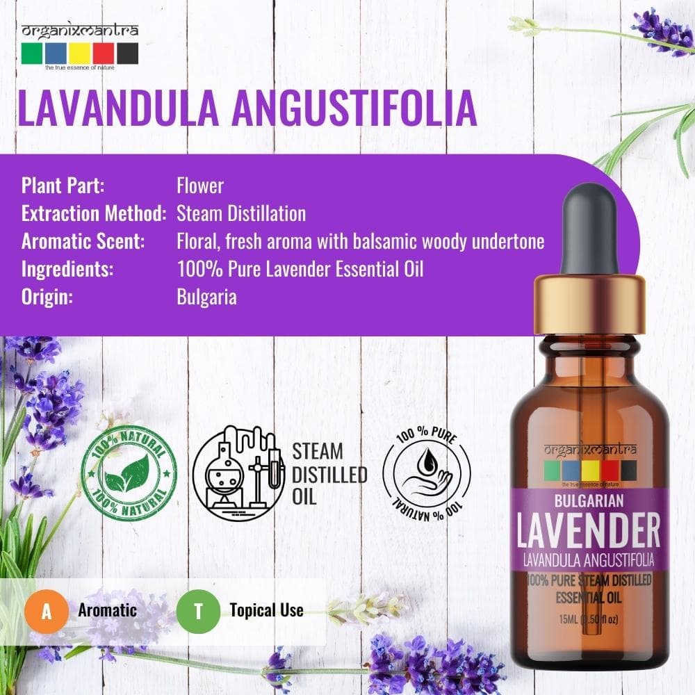 Organix Mantra Bulgarian Lavender Essential Oil 15ML