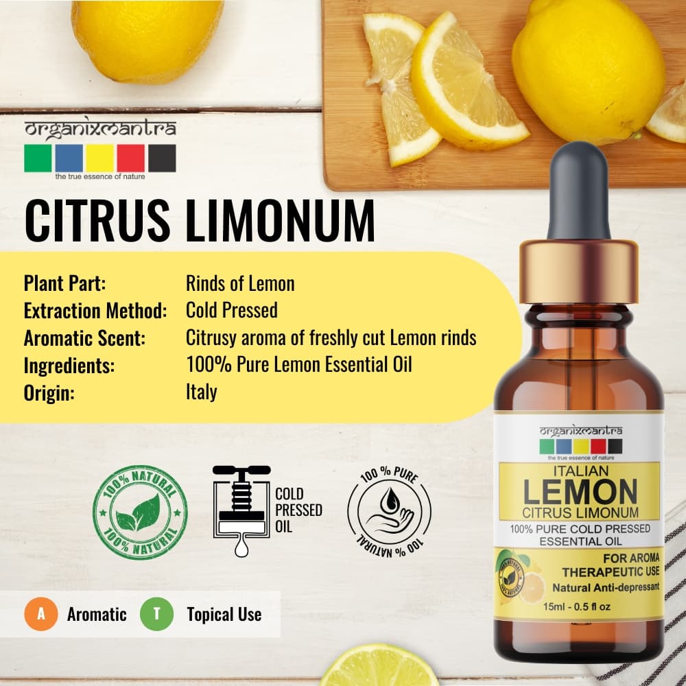 Organix Mantra Italian Lemon Essential Oil 15ML